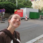 Claire-Marie, heureuse d'etre a Prague !