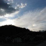 Un faux soleil (phenomene de parhélie) 